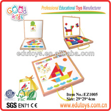 Magnetic Pattern Blocks With IQ Cards